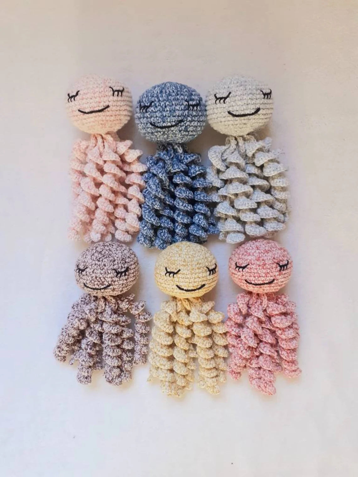 Doudou pieuvre au crochet