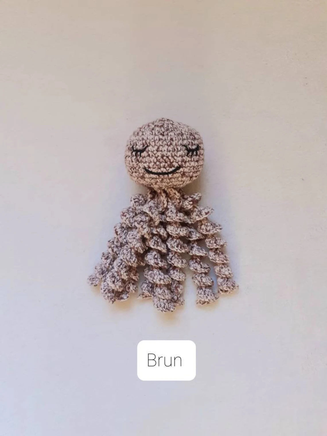 Doudou pieuvre au crochet