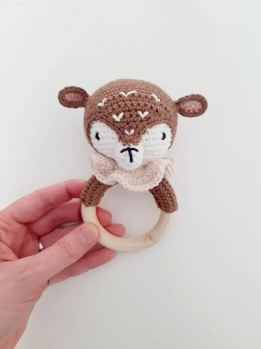 Hochet faon / biche au crochet