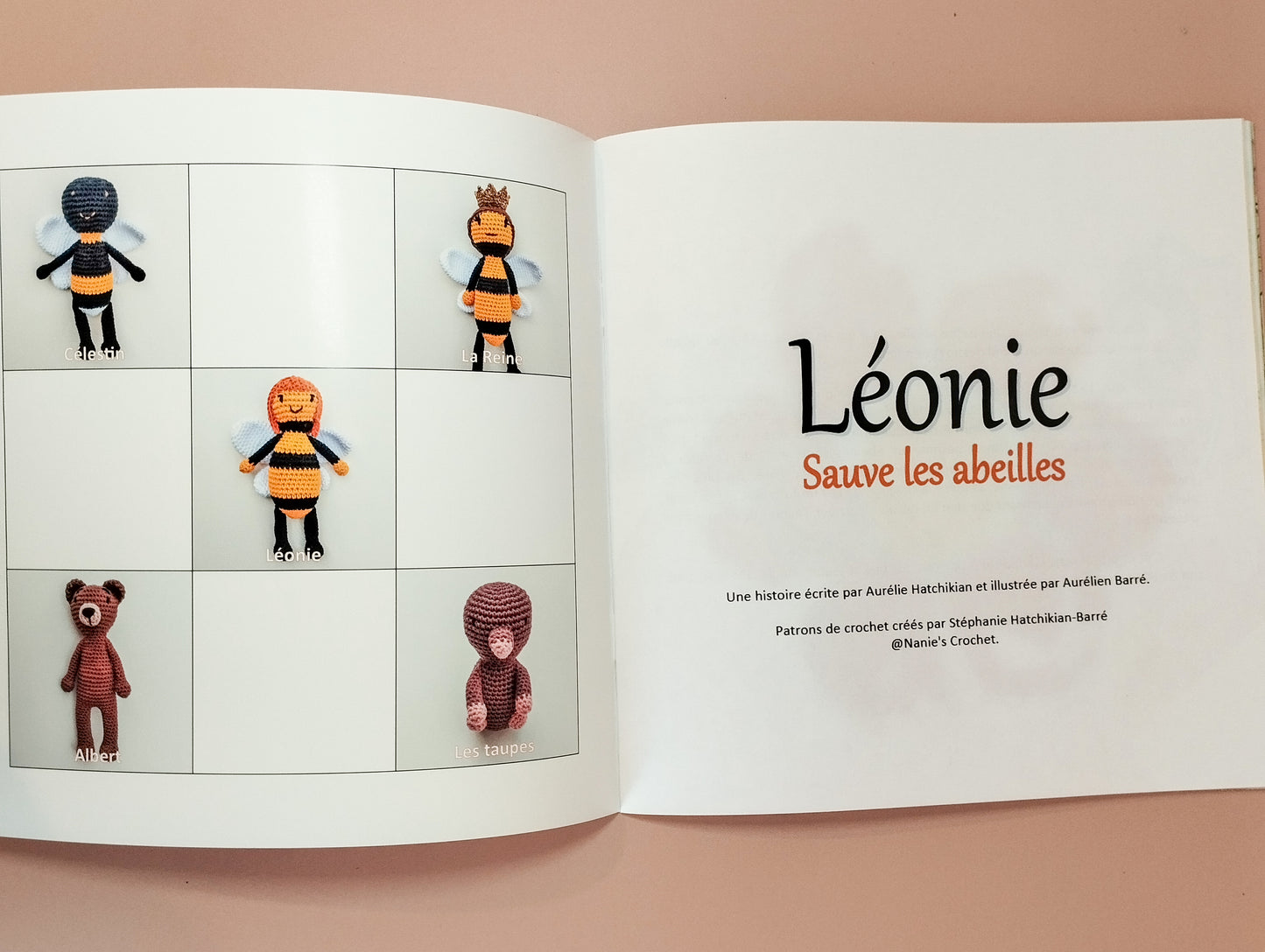 Léonie sauve les abeilles - 1 histoire illustrée et 5 patrons au crochet