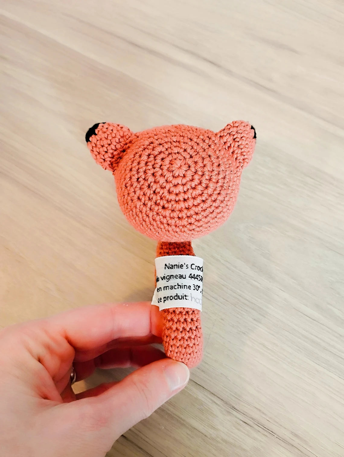 Hochet renard au crochet