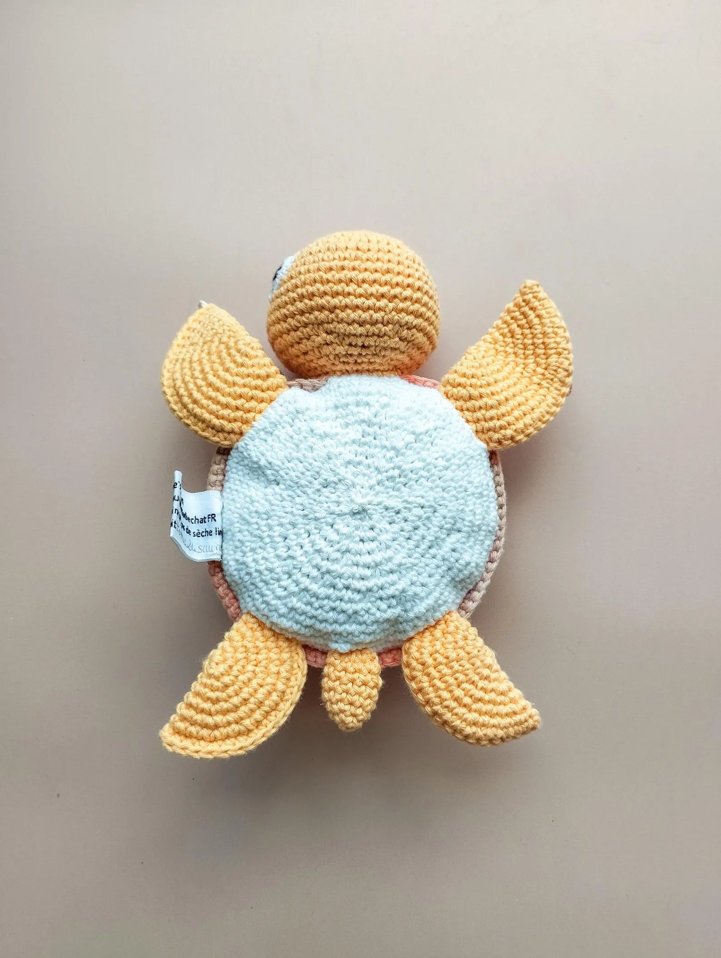 Doudou tortue, tortue au crochet, tortue amigurumi