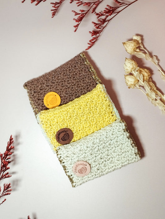 Porte-cartes au crochet: idée cadeau fête des mères, des grands-mères, de fin d'année